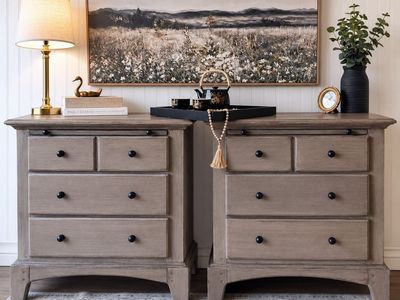 Pottery Barn Inspired Nightstands - Pull Out Trays