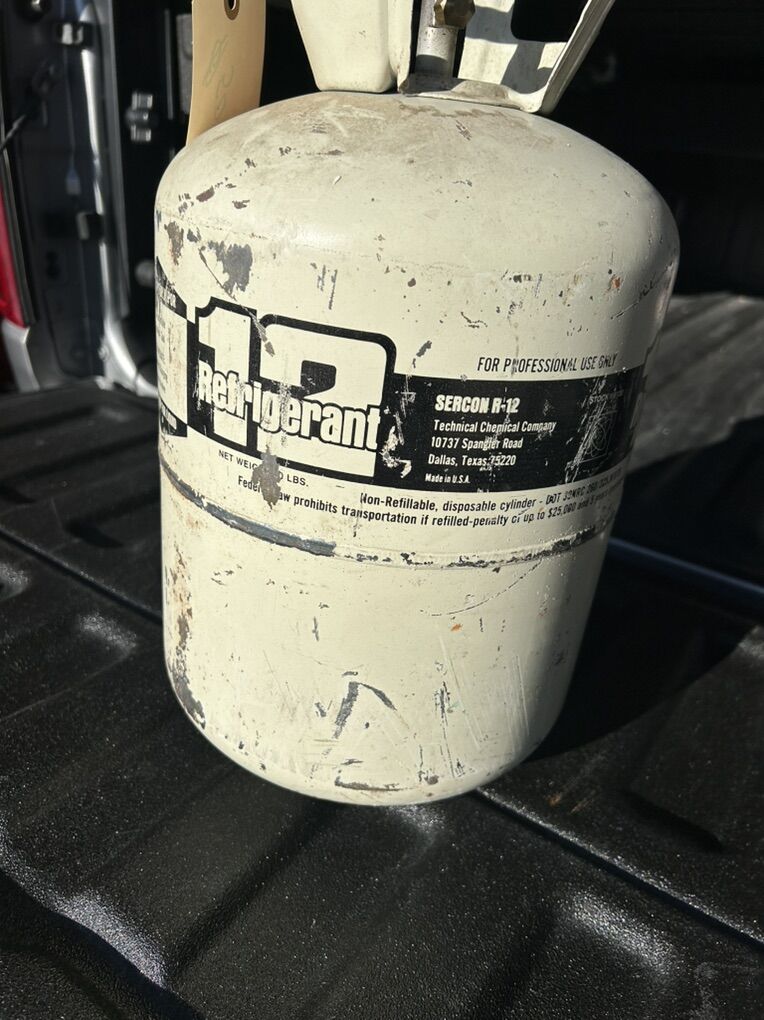 R-12 Refrigerant Sercon R-12 Full 30lb Bottle