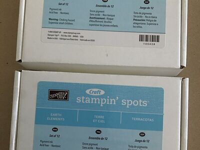 Stampin Up Earth Elements Pigment Ink Stampin Spots Retired, Used
