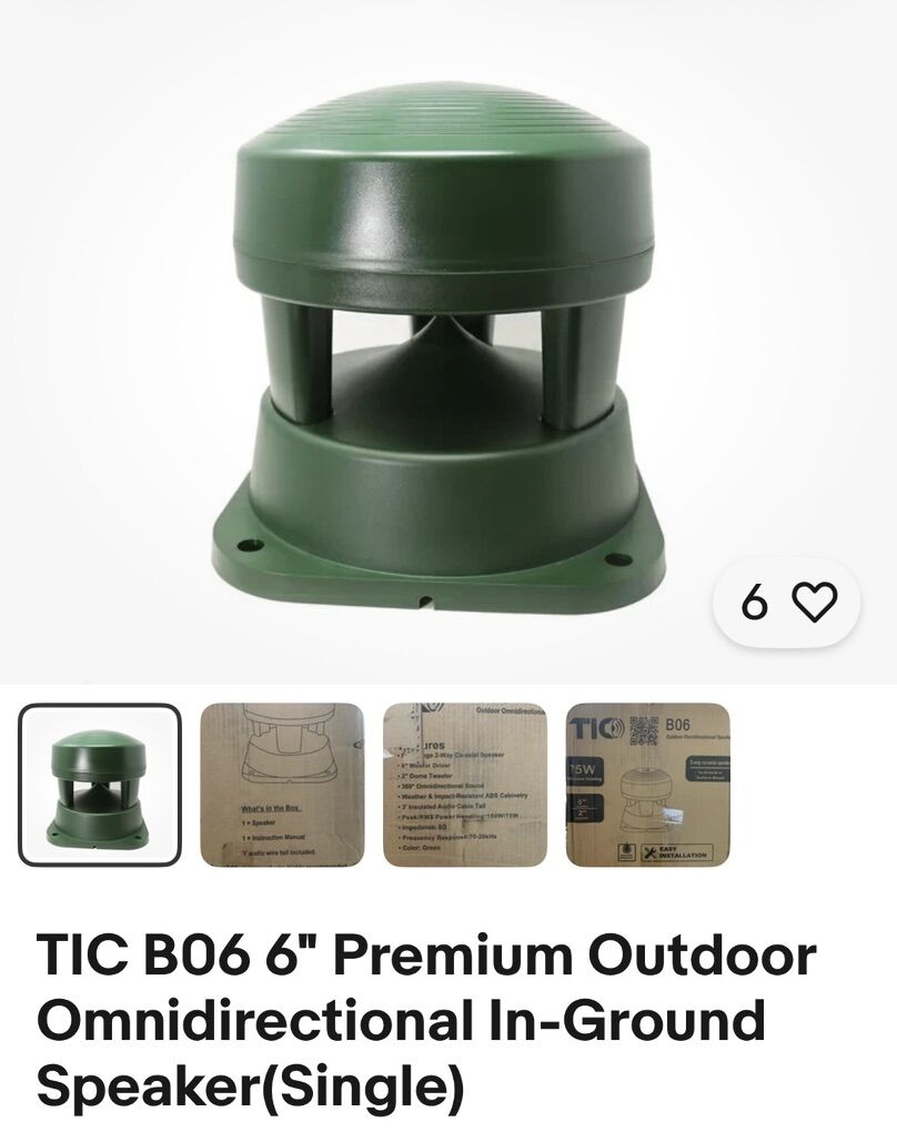 Premium Outdoor Omnidirectional In-Ground Speaker