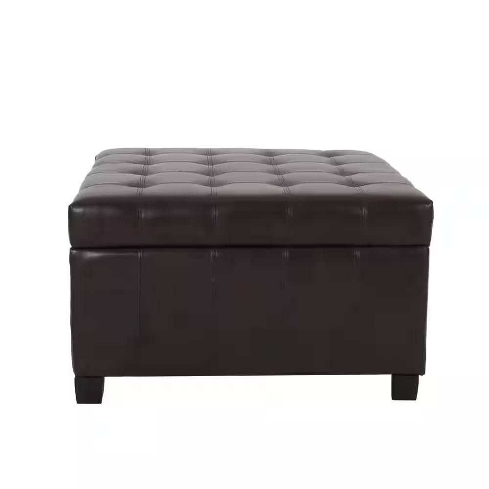 Alexandria Brown Storage Ottoman