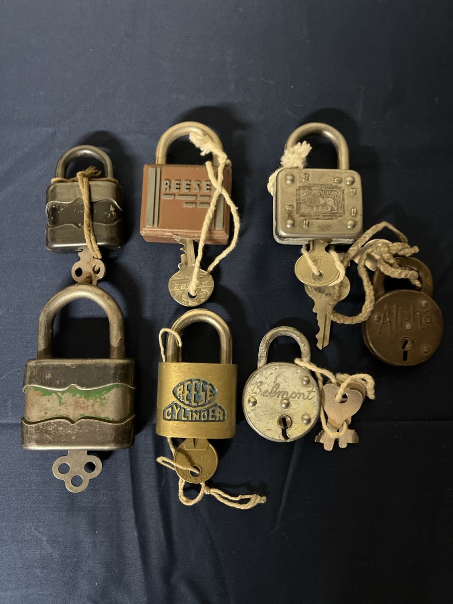 7 Vintage padlocks 