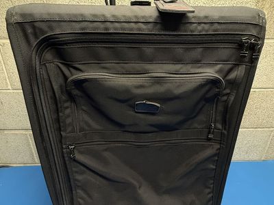 TUMI Alpha Large Expandable Rolling Suitcase Black Ballistic Nylon Luggage