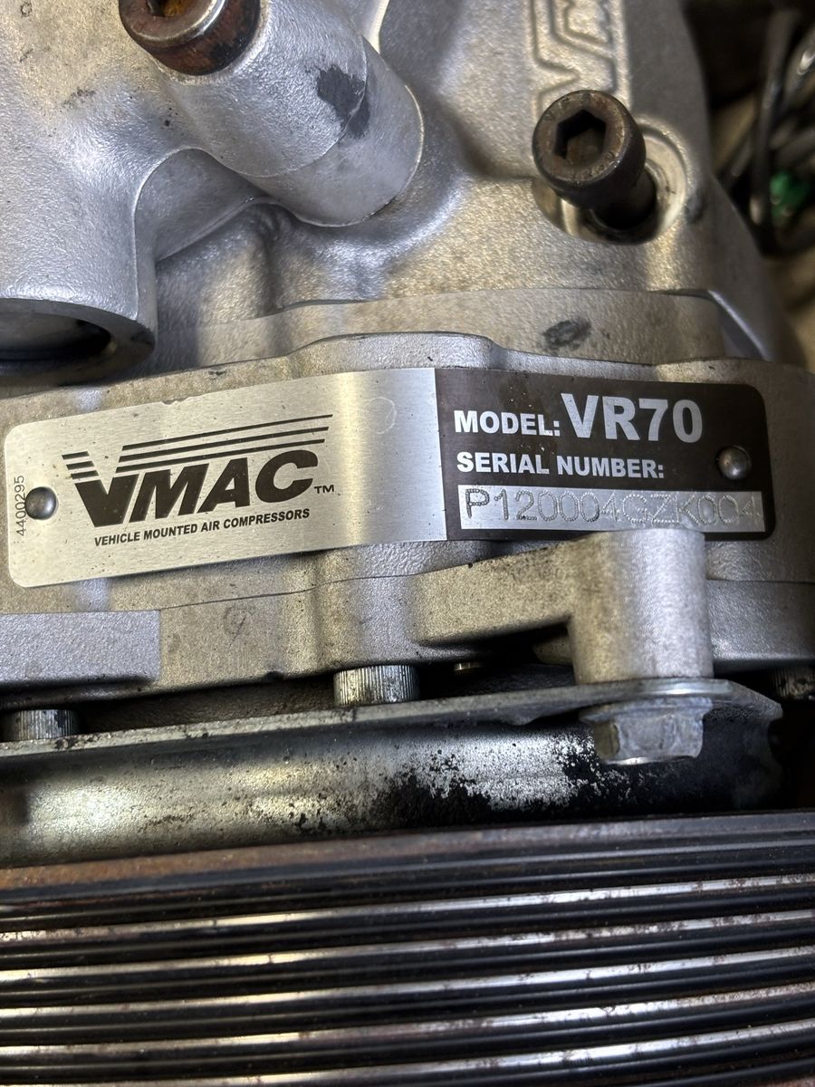 Vac 70 Underwood air compressor