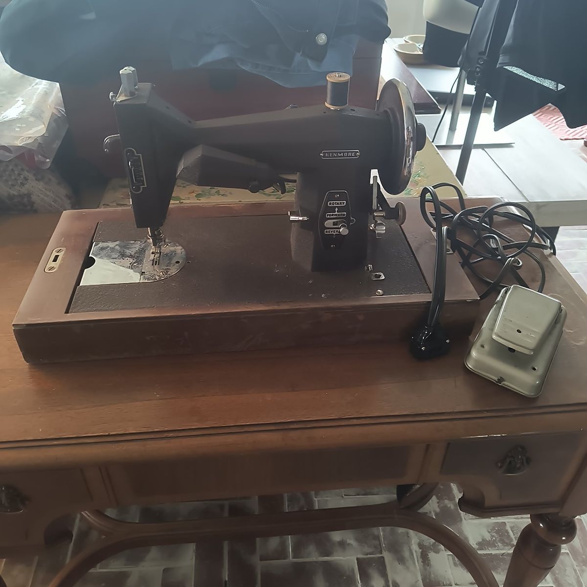 antique Kenmore rotary sewing machine