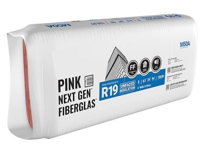 35% OFF! - NEW R19 Fiberglass Batt Insulation - Unfaced - 24"W x 96"L x 6"T - 128.00 sq. ft. - Top Quality - Factory Seconds