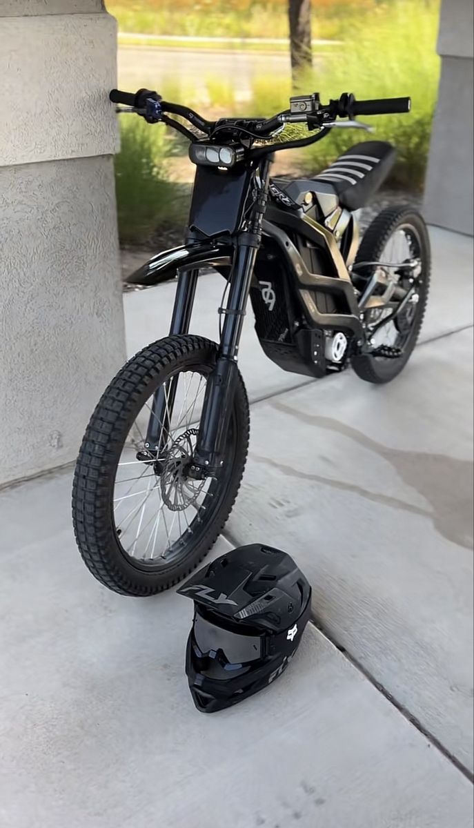 79Bike Falcon Pro Electric Dirt Bike with Fly Racing Helmet