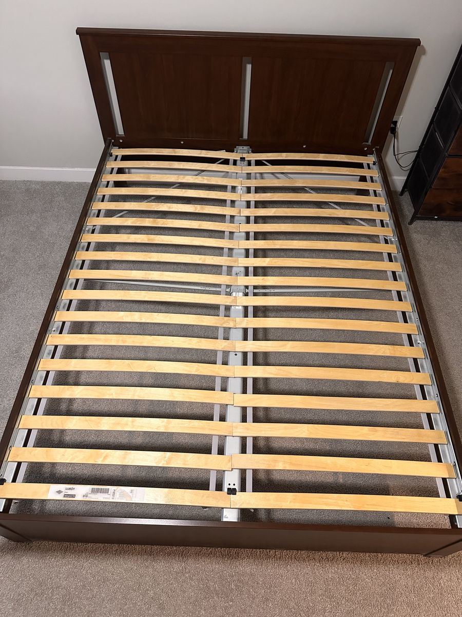 Queen Bed Frame with Slats