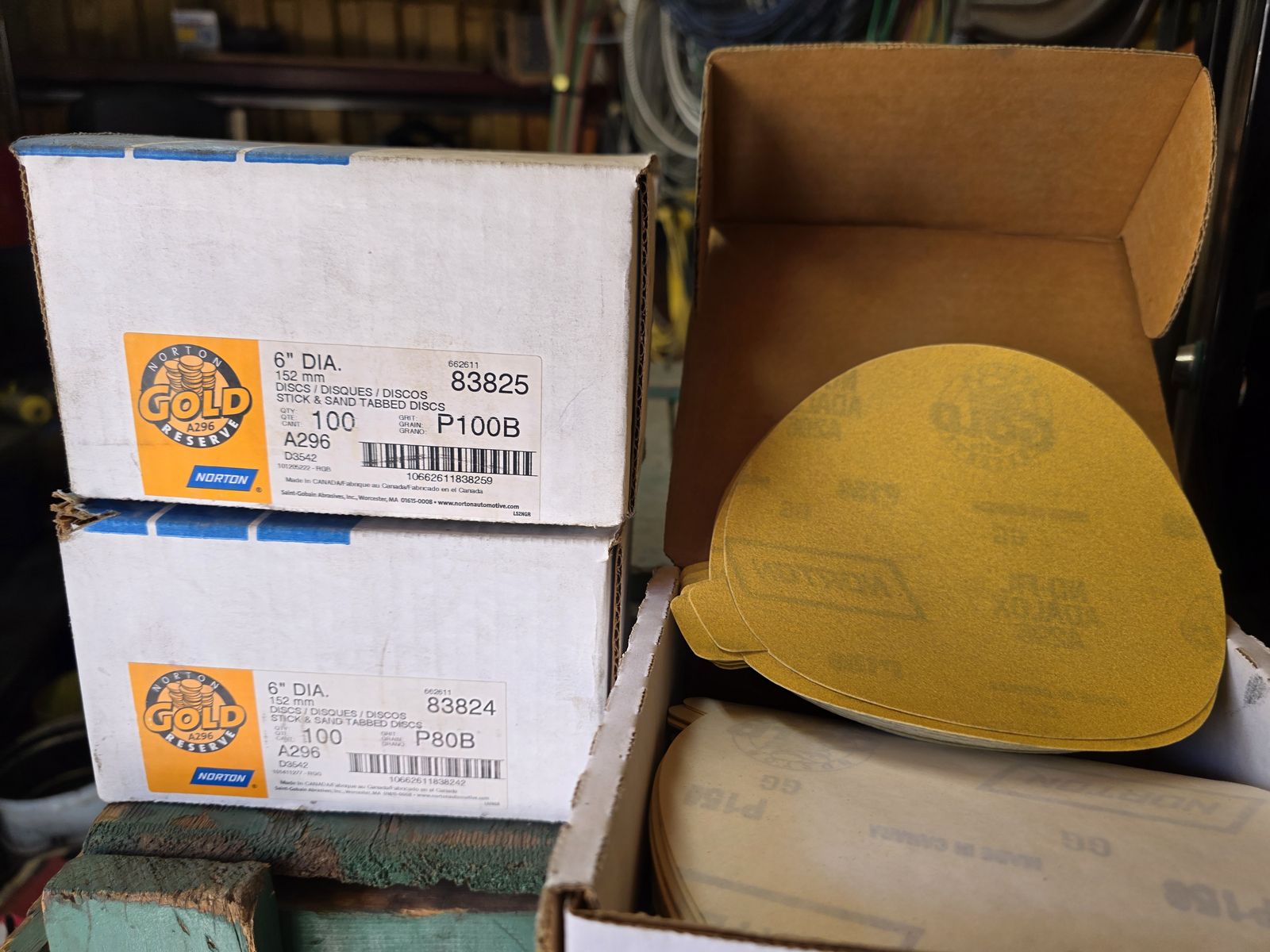 300 - 6" Sanding Discs, 100 Grit