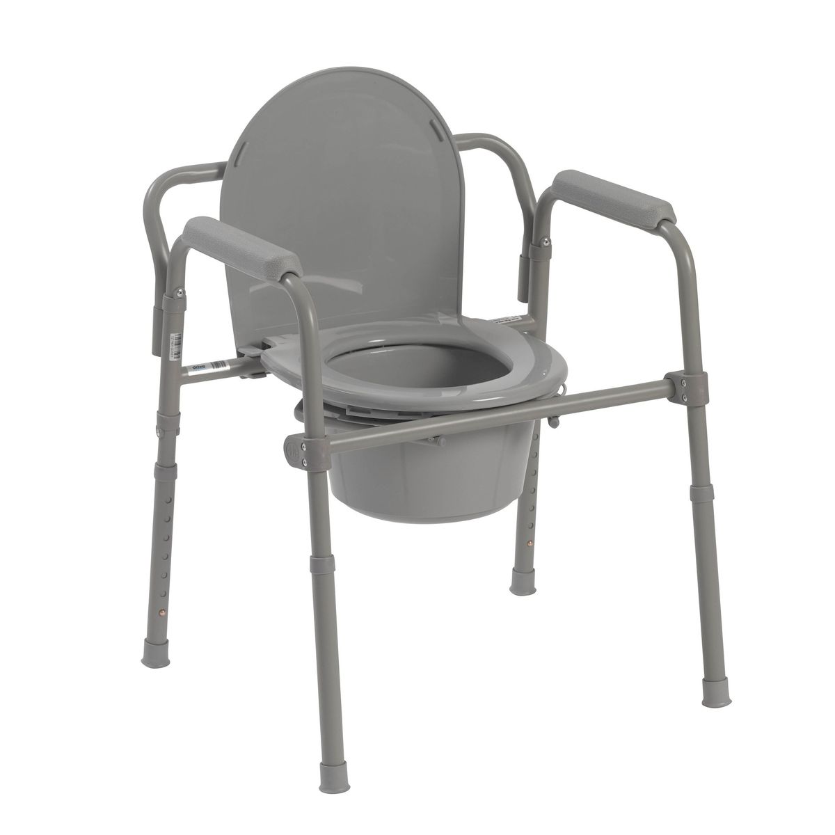 Drive Medical Folding Steel Bedside Commode