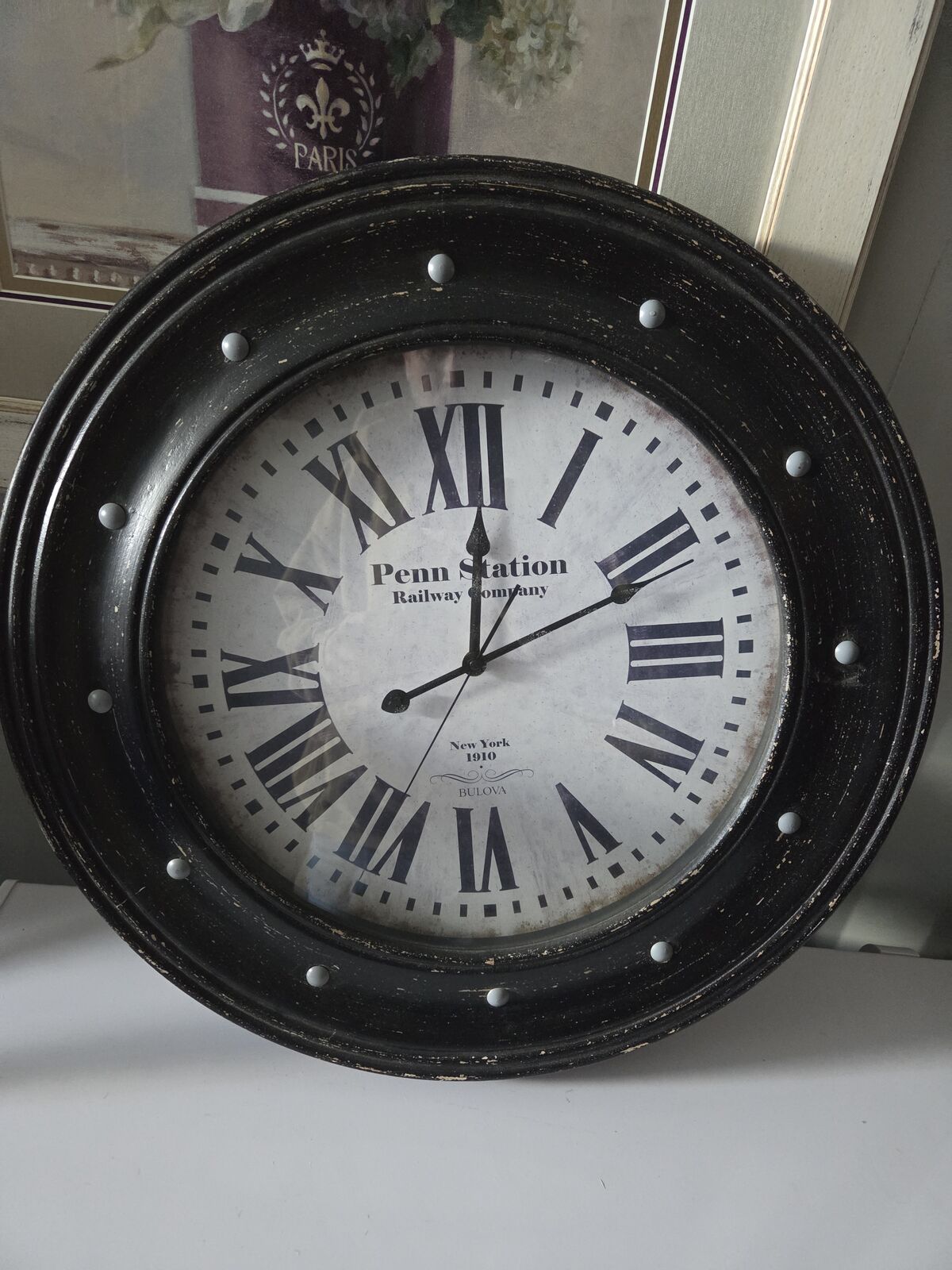24" vintage style clock