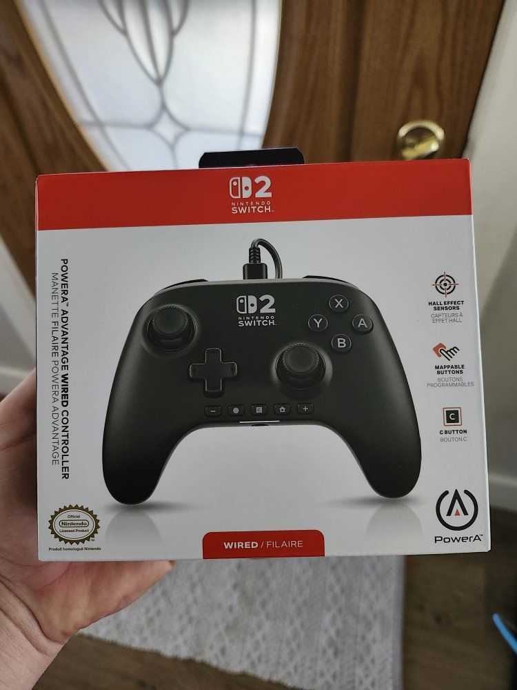 NEW PowerA Advantage Wired Controller for Nintendo Switch 2 - Black