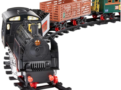 Amazon Basics Remote Control Steam Engine Hobby Train Set