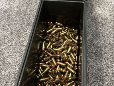 380 Auto Ammo - 650 Rounds in Plastic Ammo Cans