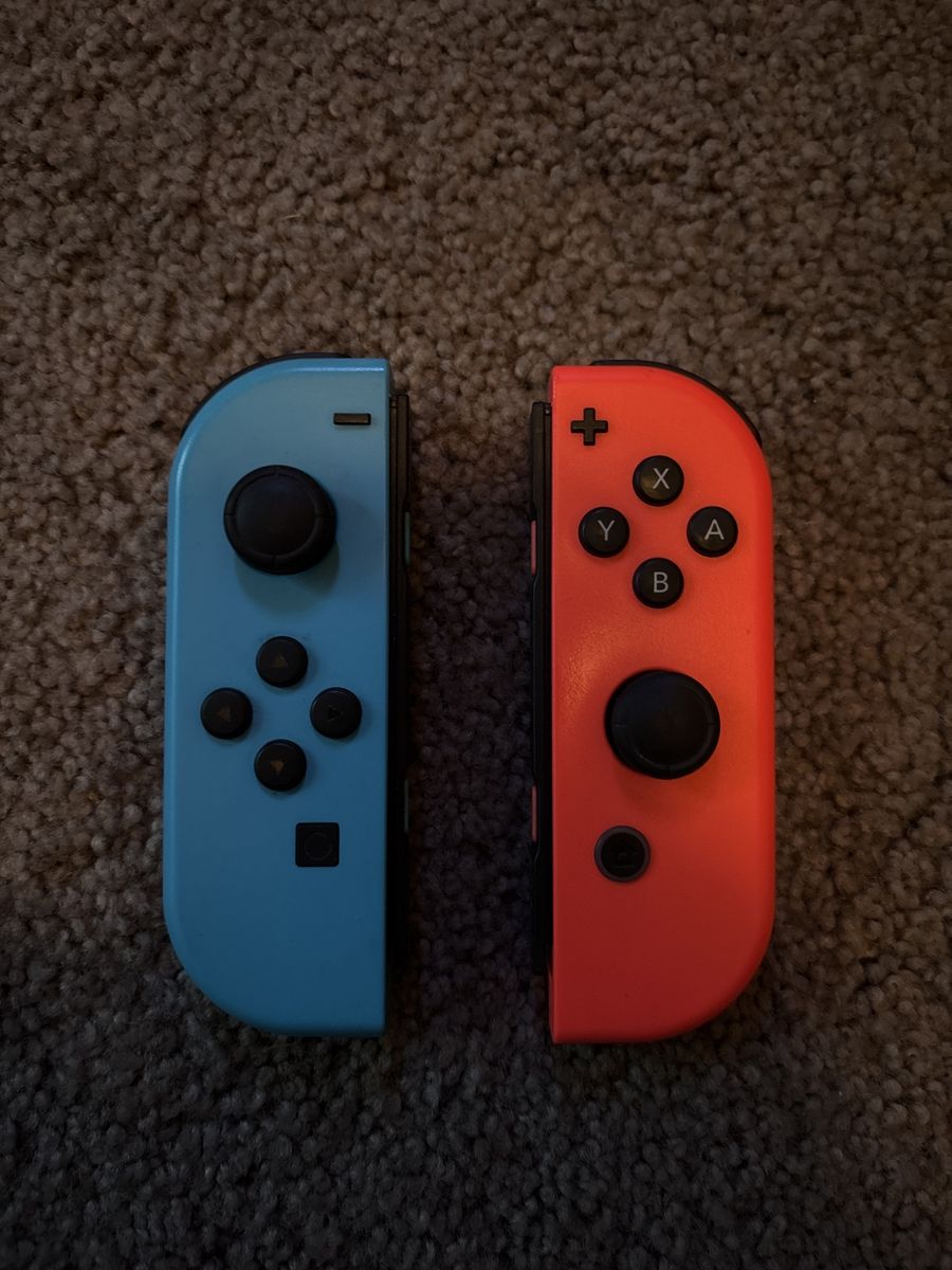 Nintendo Switch Joy-Con Controller Pair - Blue & Red (Left/Right) for Gaming