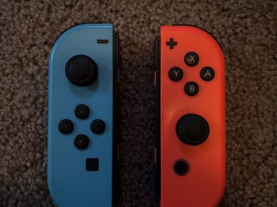 Nintendo Switch Joy-Con Controller Pair - Blue & Red (Left/Right) for Gaming