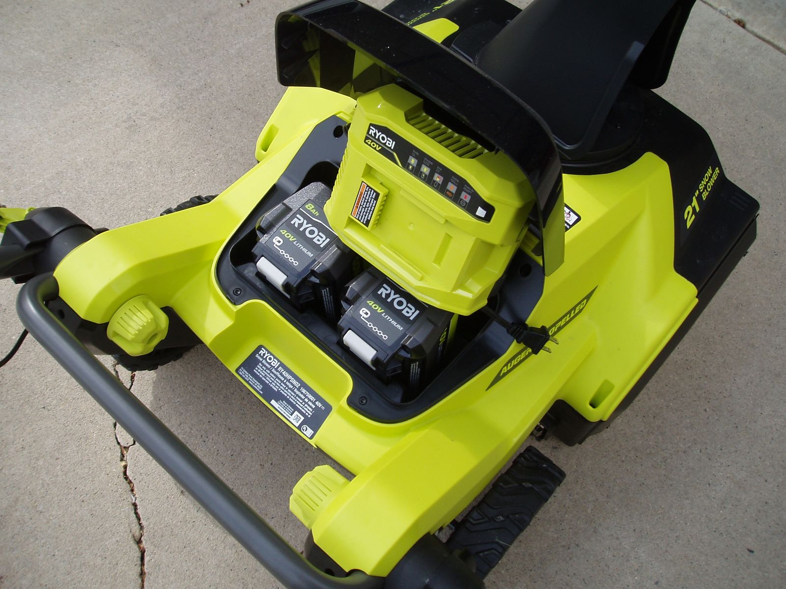 Snow blower. ryobi