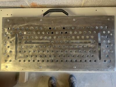 Stainless Steel Pedalboard w/ Carrying Handle