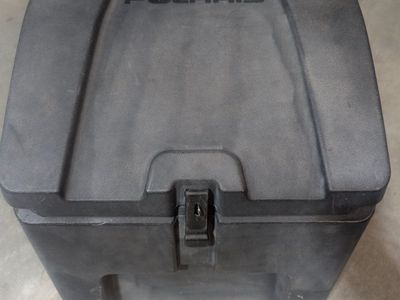 Polaris Black ATV/UTV Storage Cargo Box - Durable Rear/Front Mount, Weather-Resistant
