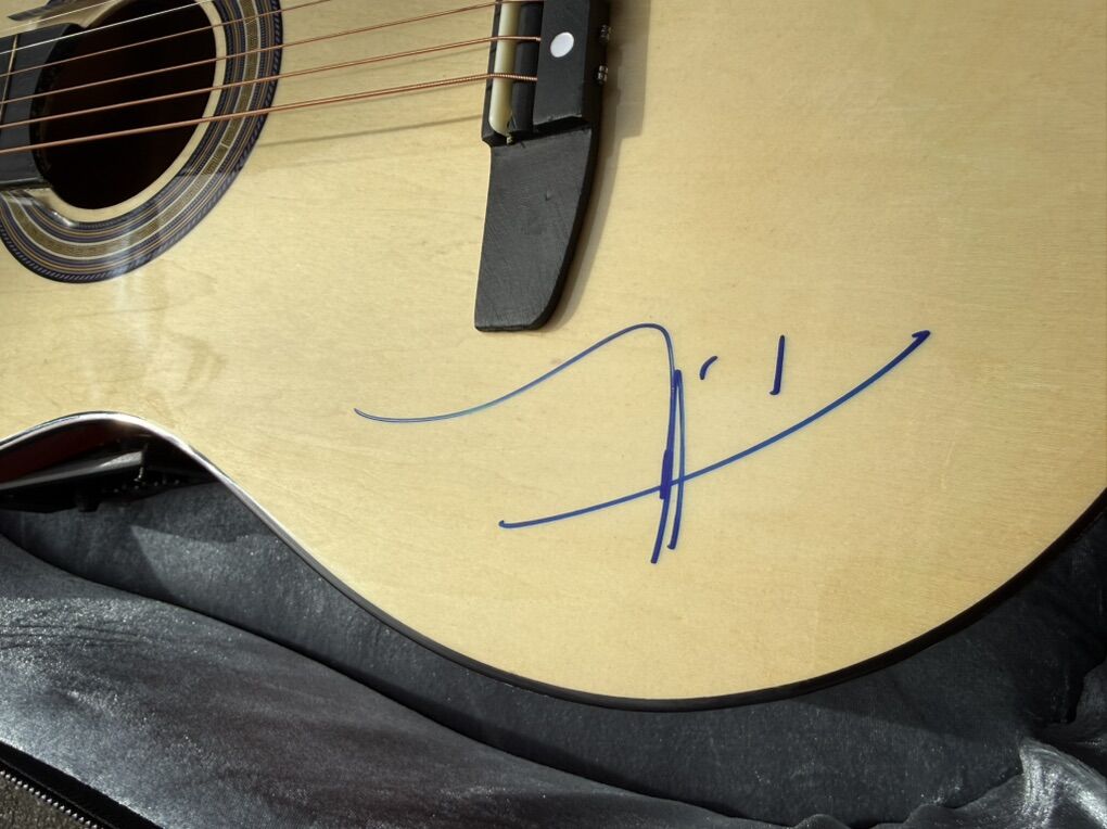 Time McGraw Signed Acoustic Guitar With Case