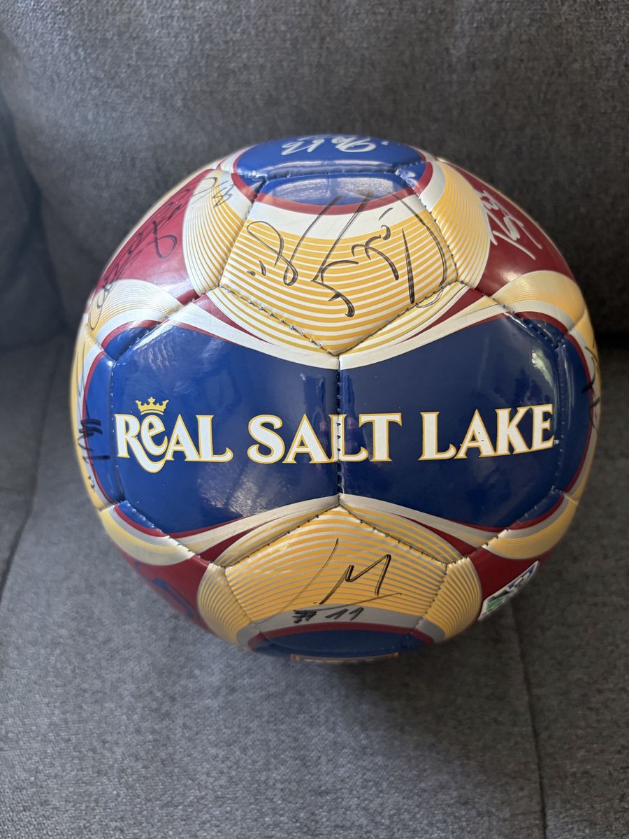 2009 Real Salt Lake MLS Cup Championship Team Signed Soccer Ball
