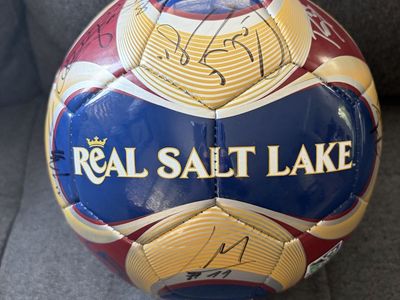 2009 Real Salt Lake MLS Cup Championship Team Signed Soccer Ball