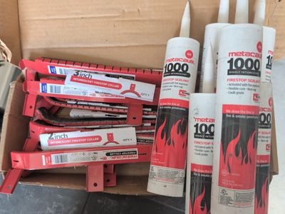Firer Stop Sealant and Pipe Collars