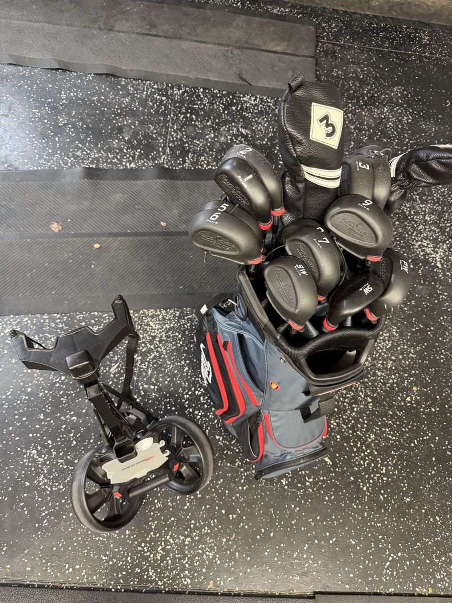Golf Clubs, Bag, Handcart
