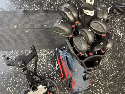 Golf Clubs, Bag, Handcart
