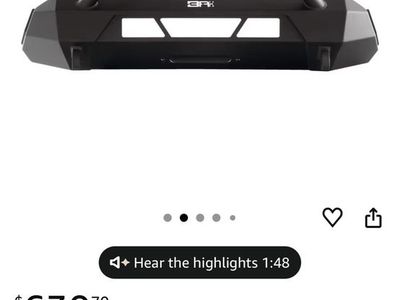 Toyota Tacoma front bumper