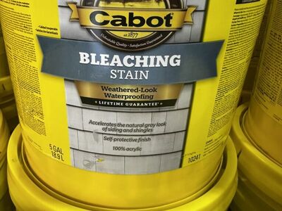 Cabot Bleaching Stain! Driftwood Grey! 5 Gallons