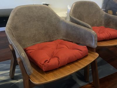 Wood/Gray Chairs