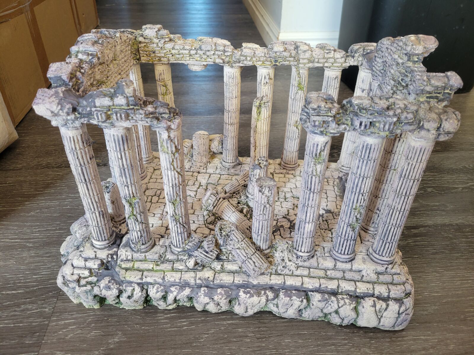 Greek Parthenon Acropolis Roman Ancient Ruins Columns Aquarium Large Fish Tank Decoration Ornament