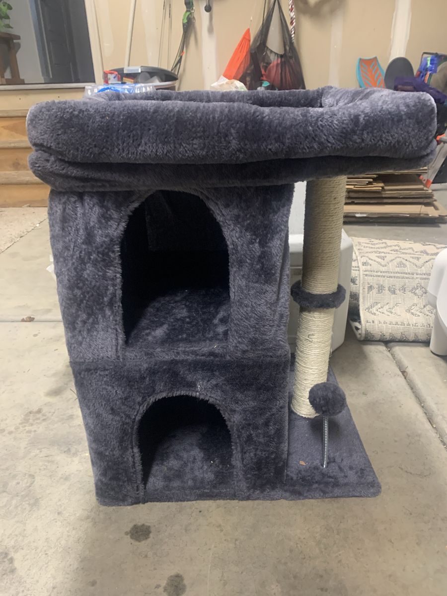 Cat Tree Condo with Scratching Post & Hideouts