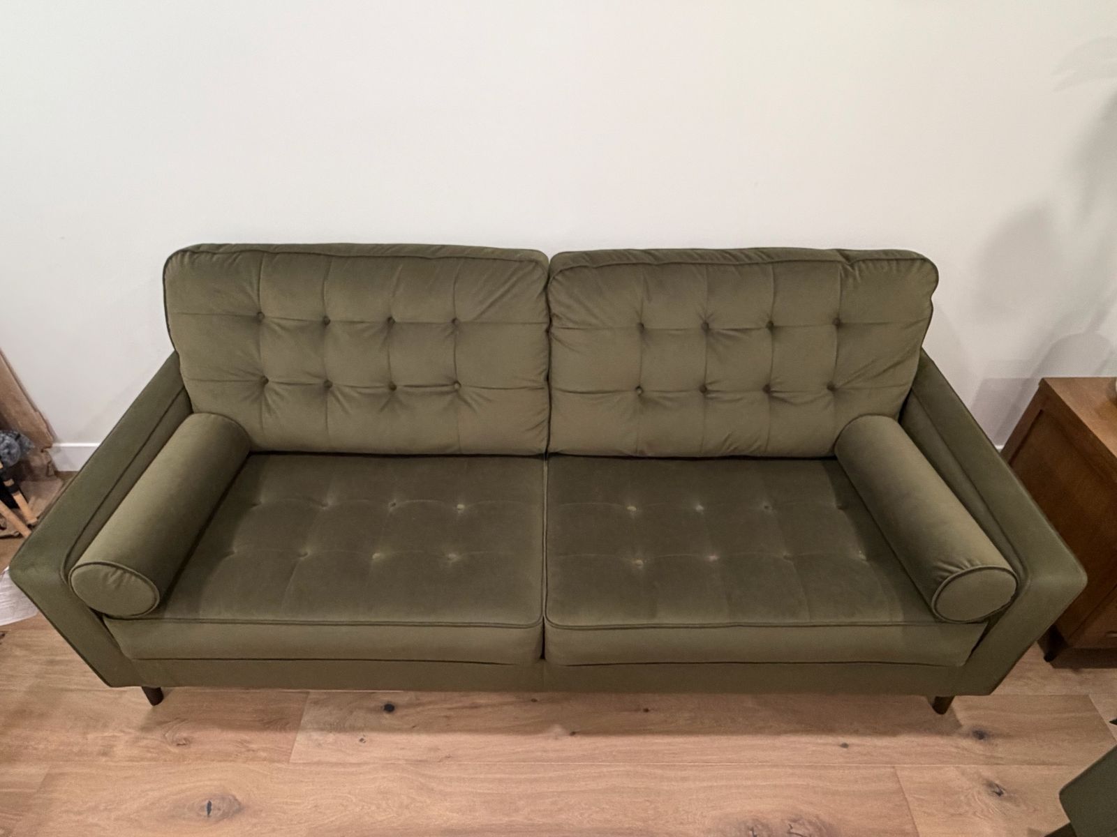 Ashley Furniture Olive Green Sofa & Loveseat