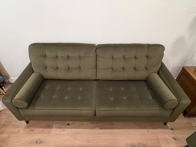 Ashley Furniture Olive Green Sofa & Loveseat