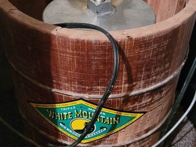 White Mountain Triple Motion Ice Cream Freezer - Classic Wood Bucket Style