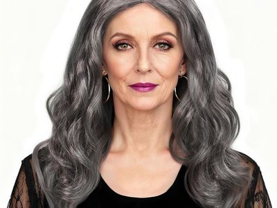 Long Wavy Gray Wig 18"
