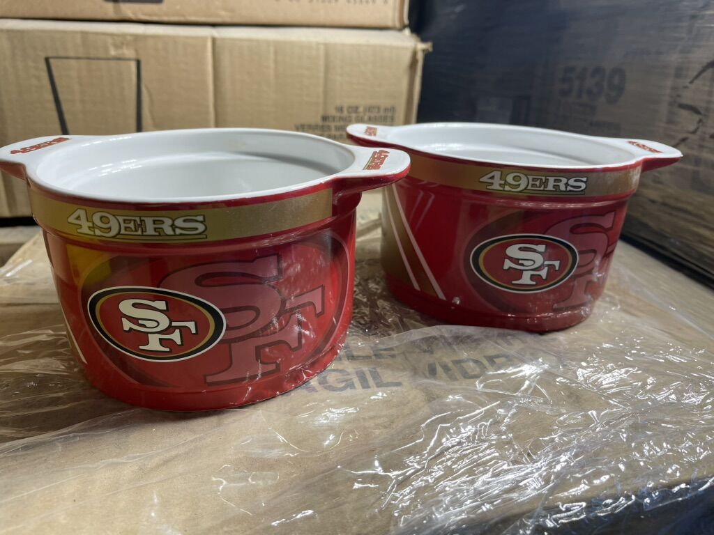 SF 49ers Ceramic Dip Bowls