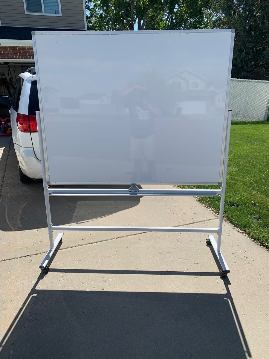 Large Rolling 2-Sided Whiteboard