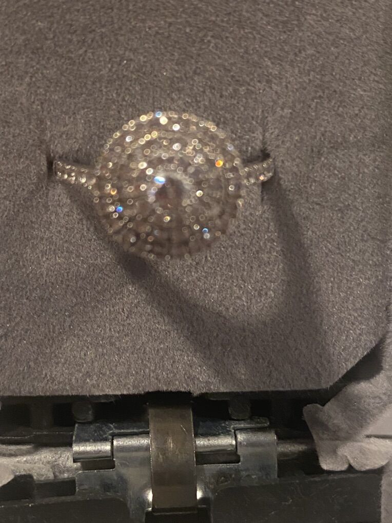 18K White Gold Mounting Ring