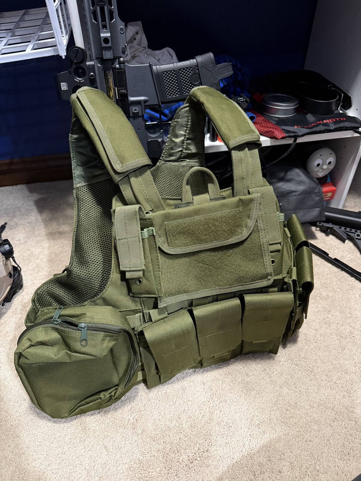 OD green airsoft vest