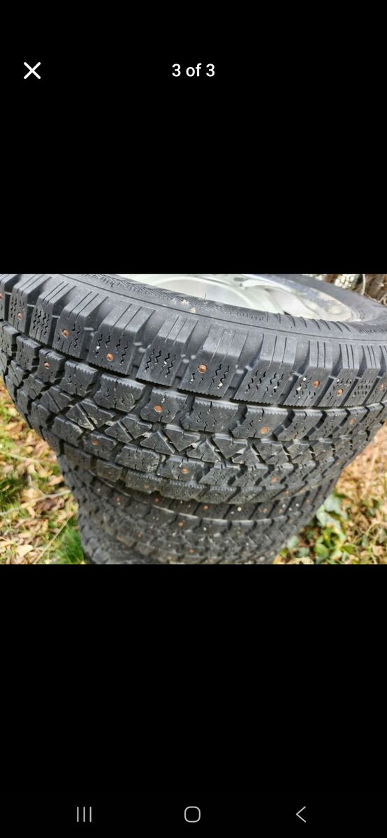 Four studded tires
