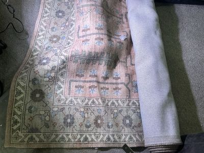Large 8’6” × 11’6” Wool Area Rug – Rugs USA Mythic Peach