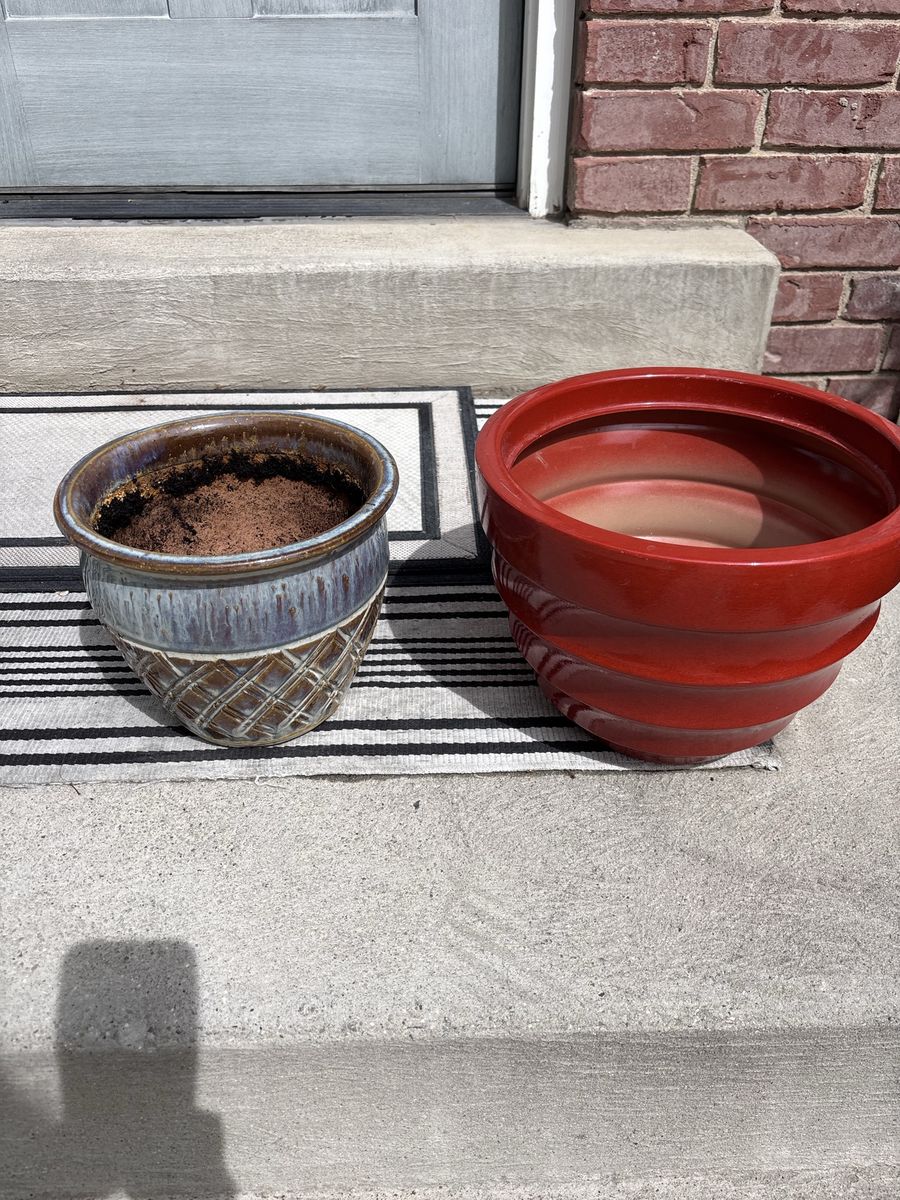 2 Planter Pots $15 Each See Description