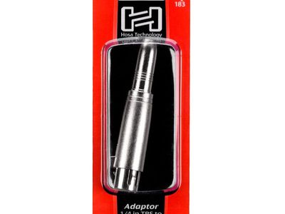 Hosa GXJ-183 Audio Adaptor 1/4 in TRS Male to XLR3F Female