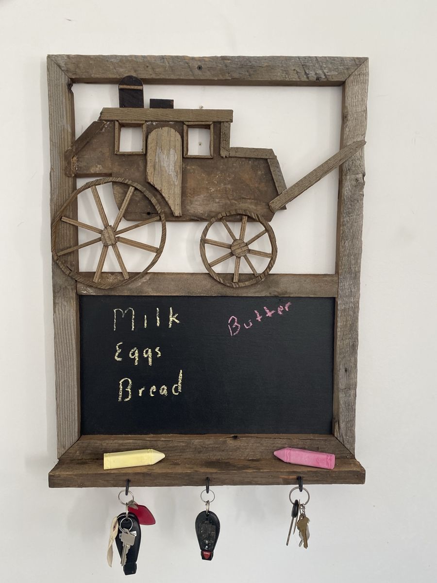 Handmade Wooden Chalkboard Wall Hanger