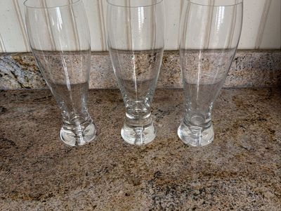 Pilsner Beer Glasses 16oz Beer Set of 3
