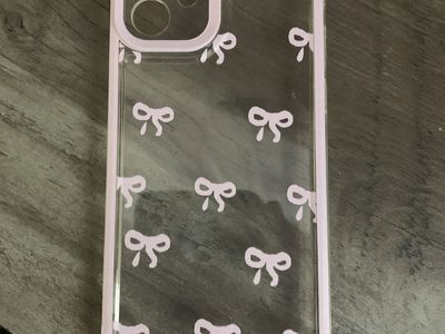 Clear iPhone 12 PRO Case with Pink Bows - Cute & Protective Phone Cover