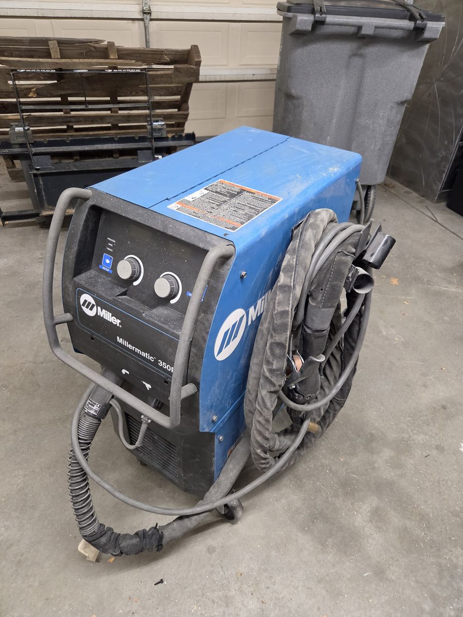 Millermatic 350P MIG and Pulsed MIG welder with Push-Pull Gun